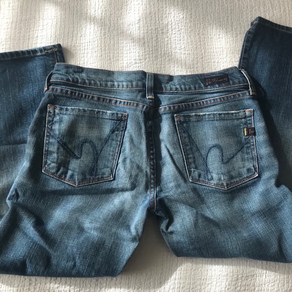CITIZENS OF HUMANITY Kelly Low-Rise Cropped Jeans, Capri Jeans, 28 x 23
